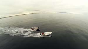 LEHR 15 hp outboard in use