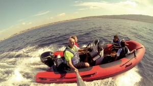 LEHR 25 hp outboard in use