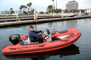 LEHR 25 hp outboard in use